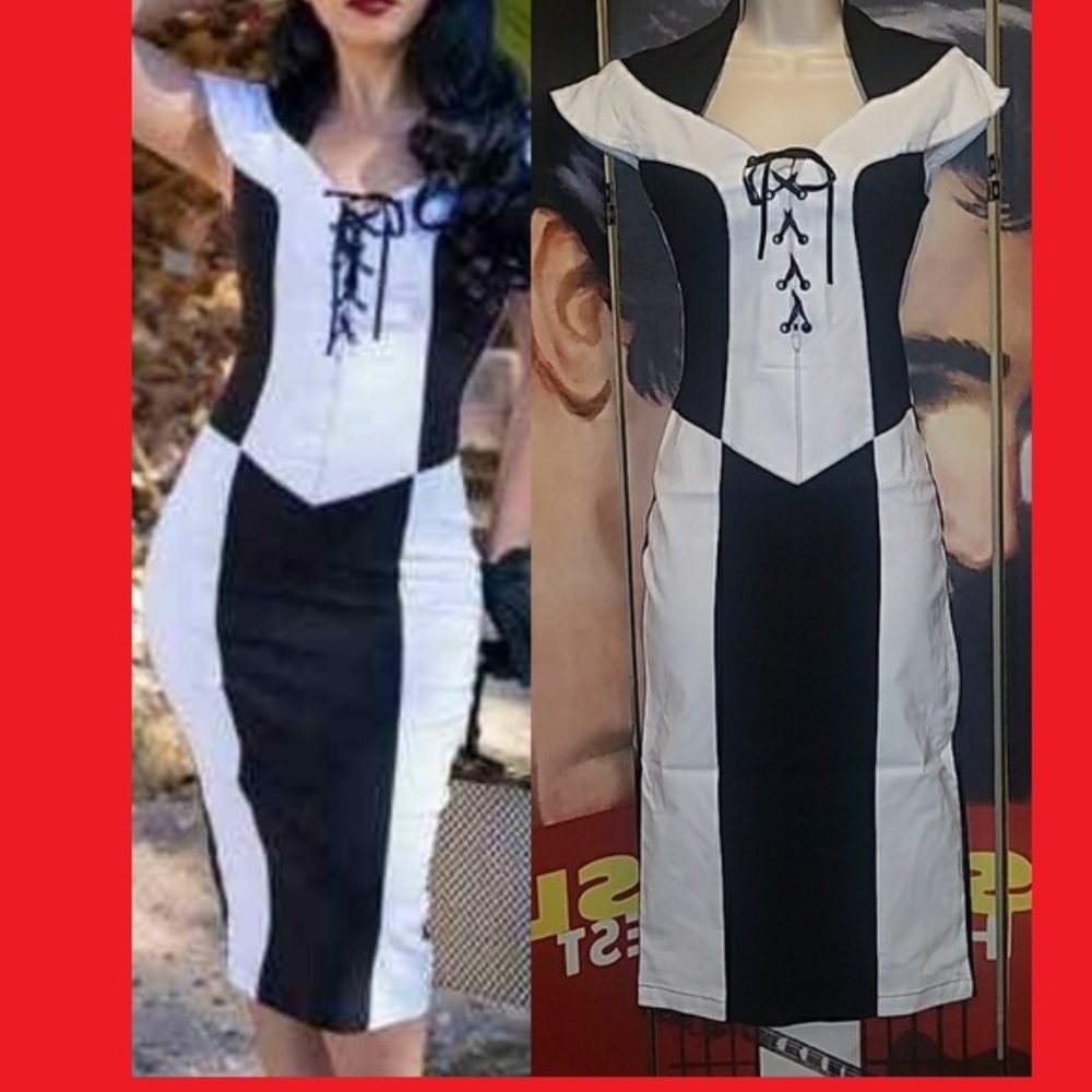 Tatyana Opposite Attraction 50s Pencil Dress SEXY